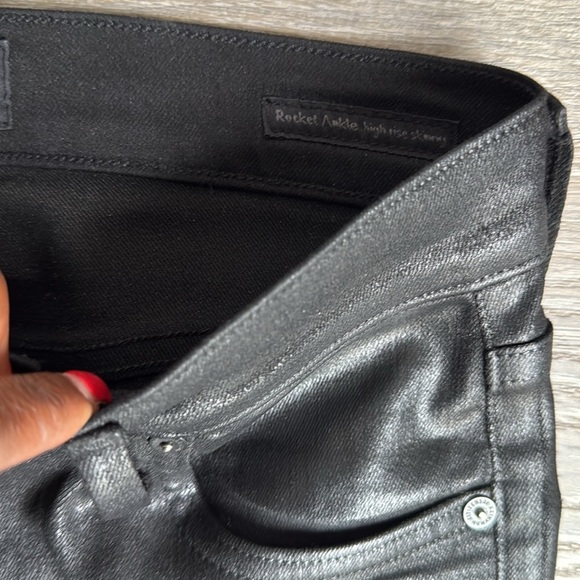 Citizens of Humanity Rocket High Rise Coated Skinny in Black - Picture 7 of 13
